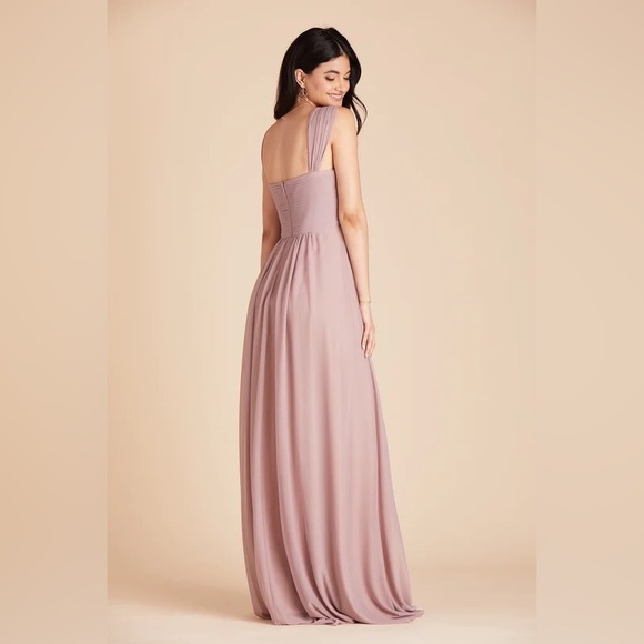 WEDDING GUEST MAXI DRESS CONVERTIBLE MAUVE Birdy Grey MARIA + POCKETS + SLIT - Picture 3 of 16